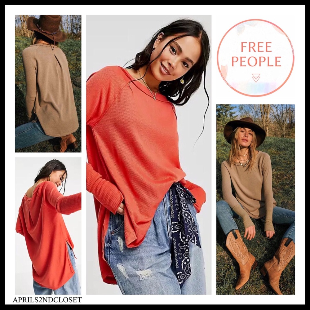 FREE PEOPLE BOHO FLOWY TUNIC TOP PULLOVER A2C - Picture 8 of 16